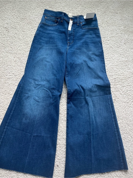 Madewell Denim - NWT Madewell Deep Blue Wide-Leg Jeans